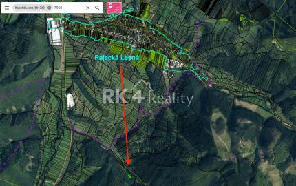 RK4 - POZEMOK POD LESOM V RAJECKEJ LESNEJ