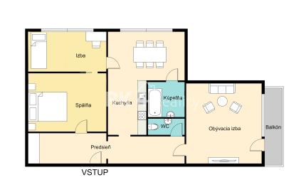 RK4 - PREDANÉ - 3 izbový byt - kompletná rekonštrukcia