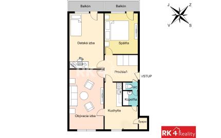 RK4 - PREDANÉ - priestranný 3 izbový byt - skvelá lokalita Vlčince