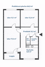 RK4 - NA PREDAJ - 3izbový byt  Dúbravka - tichá lokalita