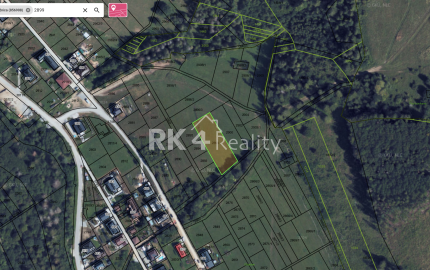 RK4 - PREDAJ -  pozemok - Snežnica - okr Kysucké Nové Mesto