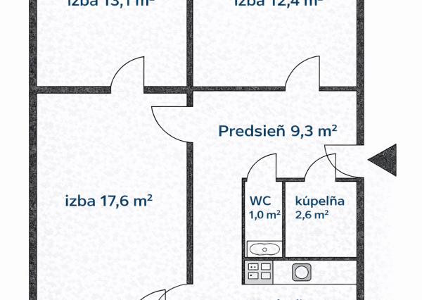 RK4 - NA PREDAJ - 3izbový byt  Dúbravka - tichá lokalita