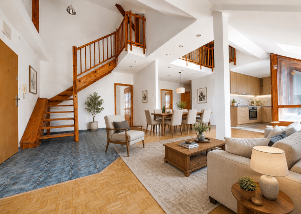 RK4 - PREDAJ -  4 izbový svetlý  byt  137 m² - loggia - Dulovo námestie