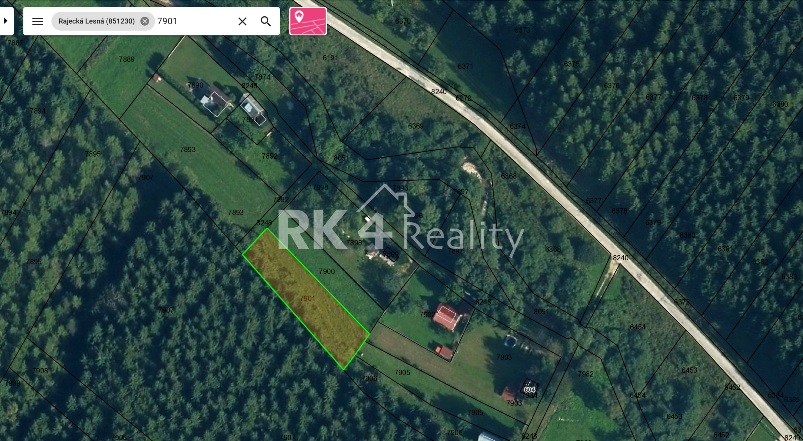 RK4 - PREDAJ - POZEMOK POD LESOM - RAJECKÁ LESNÁ